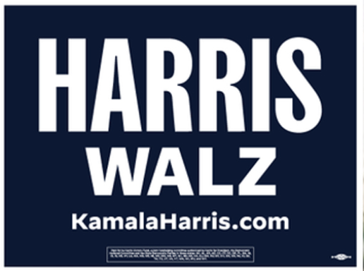 Richland County SC voters: Harris-Walz Yard Signs image