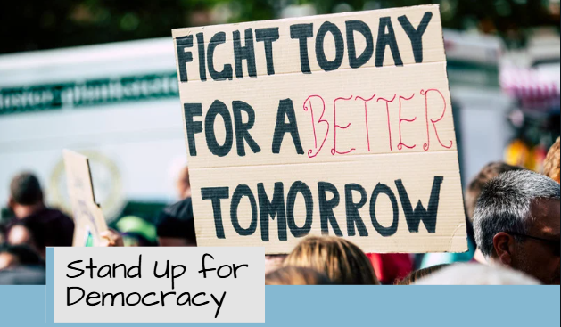Stand Up for Democracy with the Groveland Democratic Town Committee image