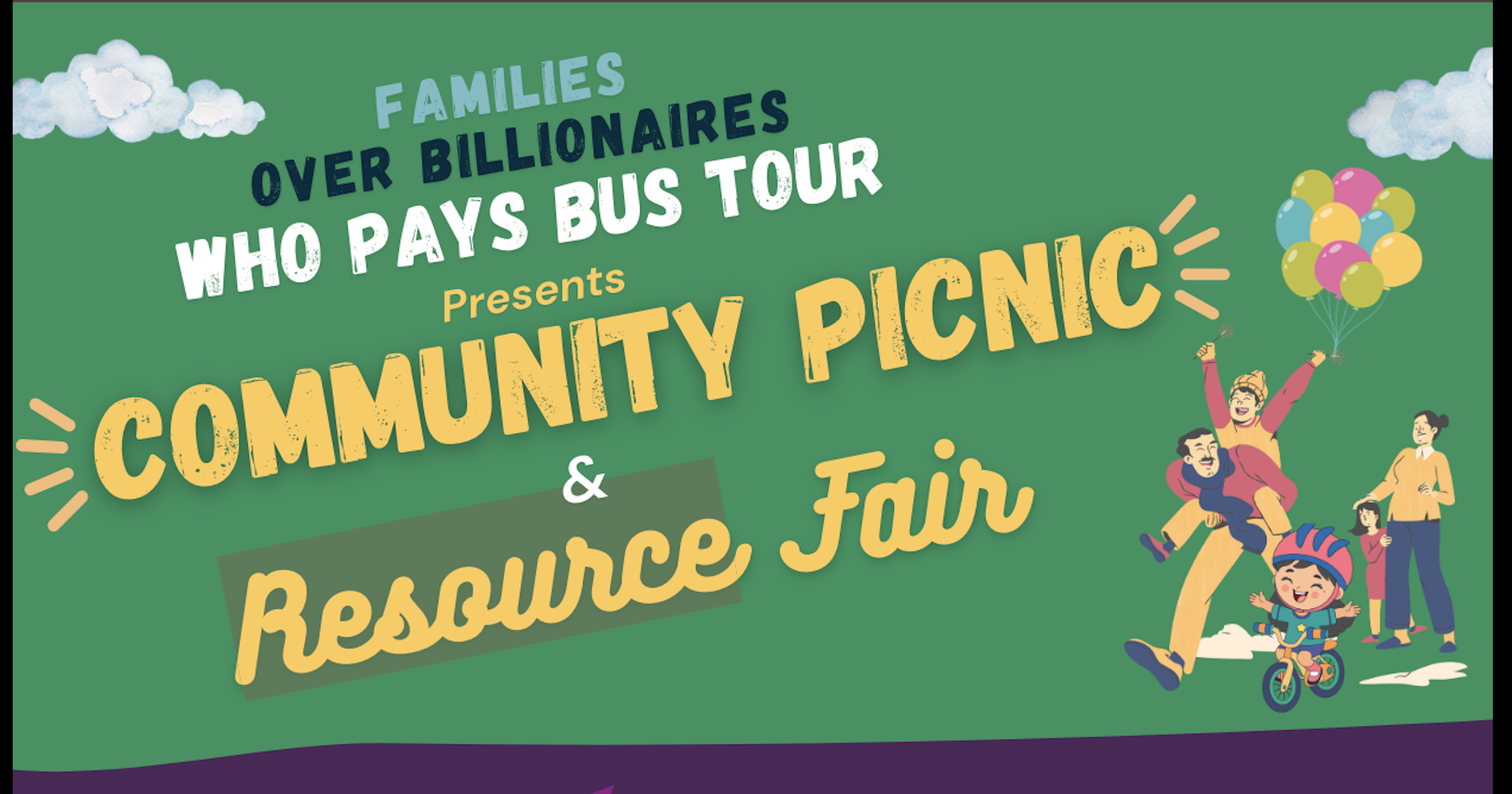 Who Pays? Bus Tour: Community Picnic and Resource Fair!