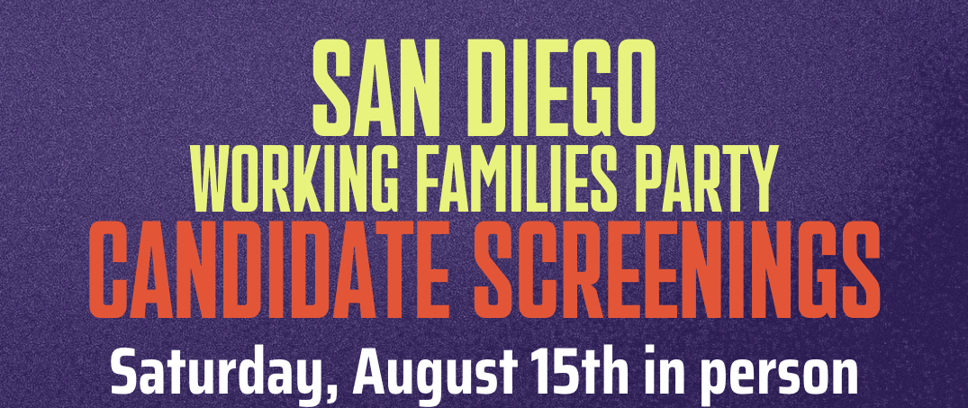 San Diego WFP Endorsement Screening Day image