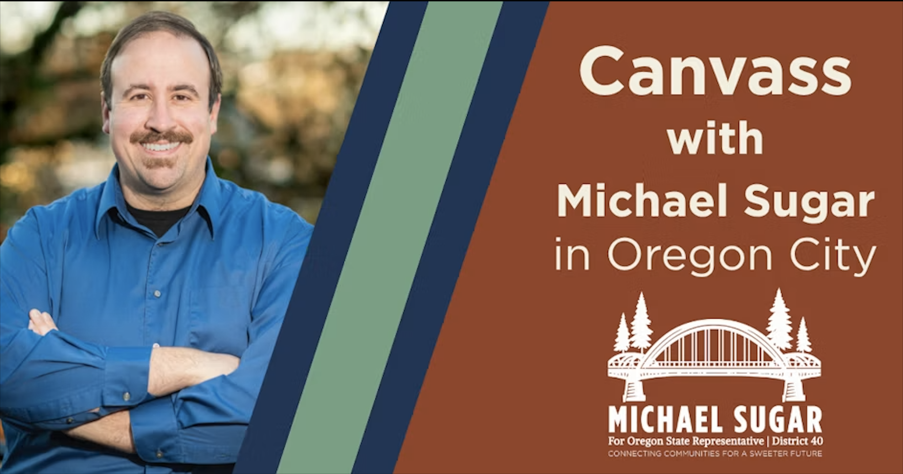 Canvass in Oregon City w/ Michael Sugar for State House image