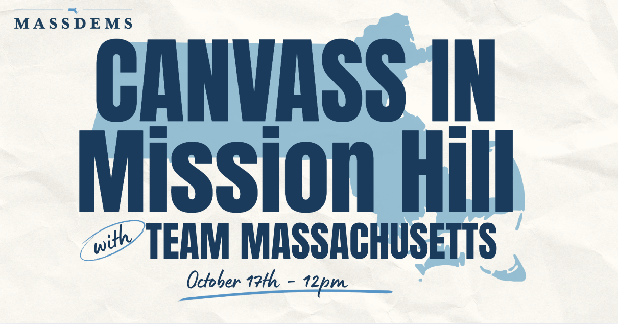 Canvass with Team Massachusetts in Mission Hill! image