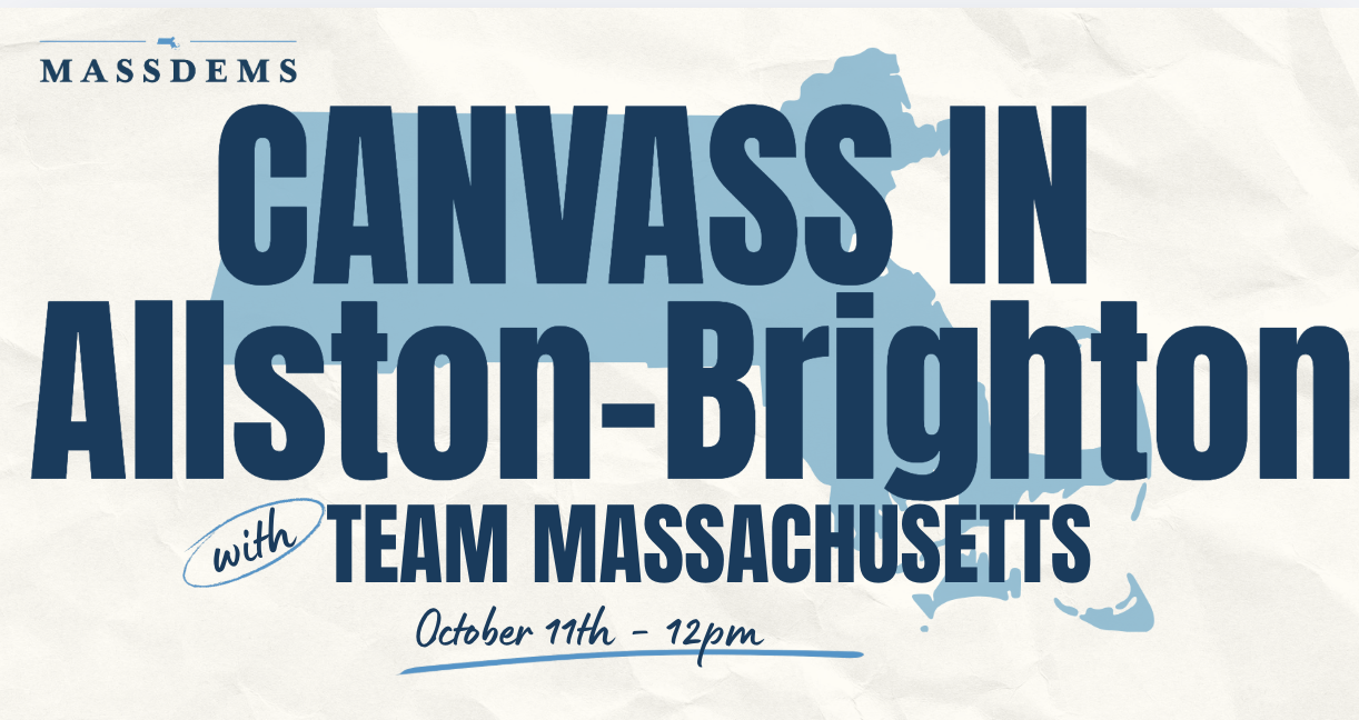 Canvass with Team Massachusetts in Allston Brighton! image