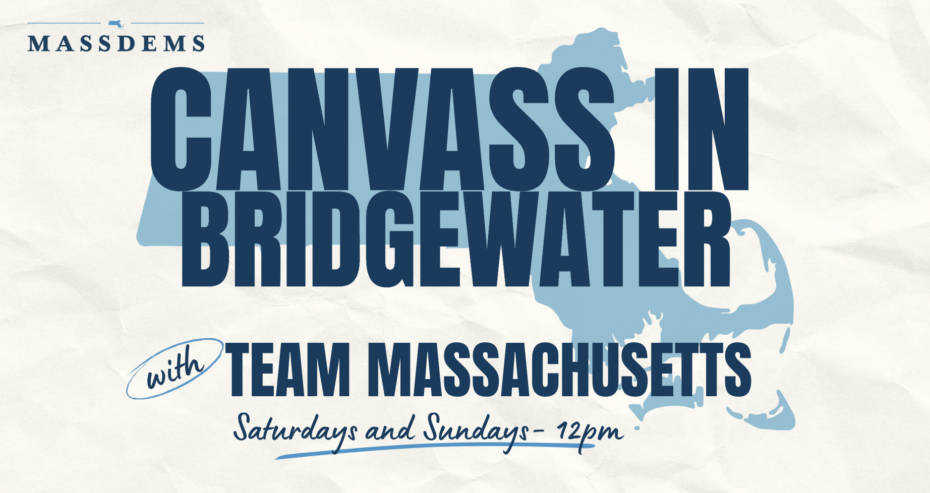 Canvass with Team Massachusetts in Bridgewater! image