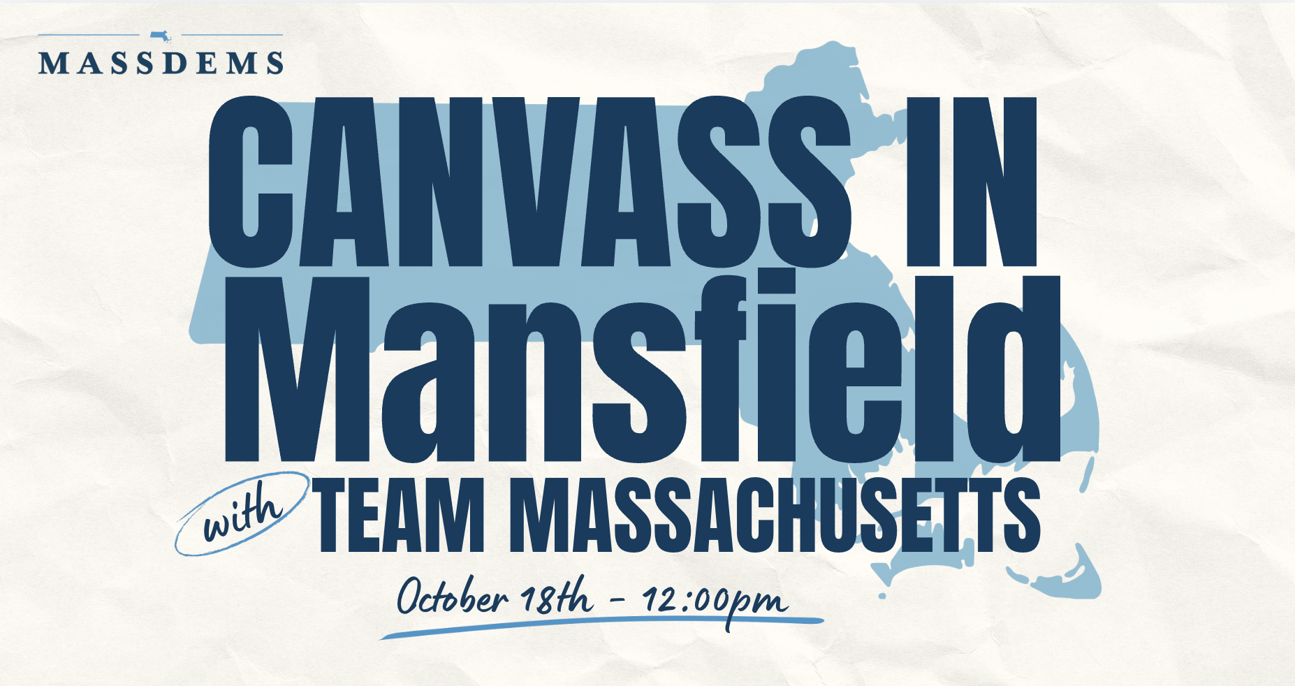 Canvass with Team Massachusetts in Mansfield! image