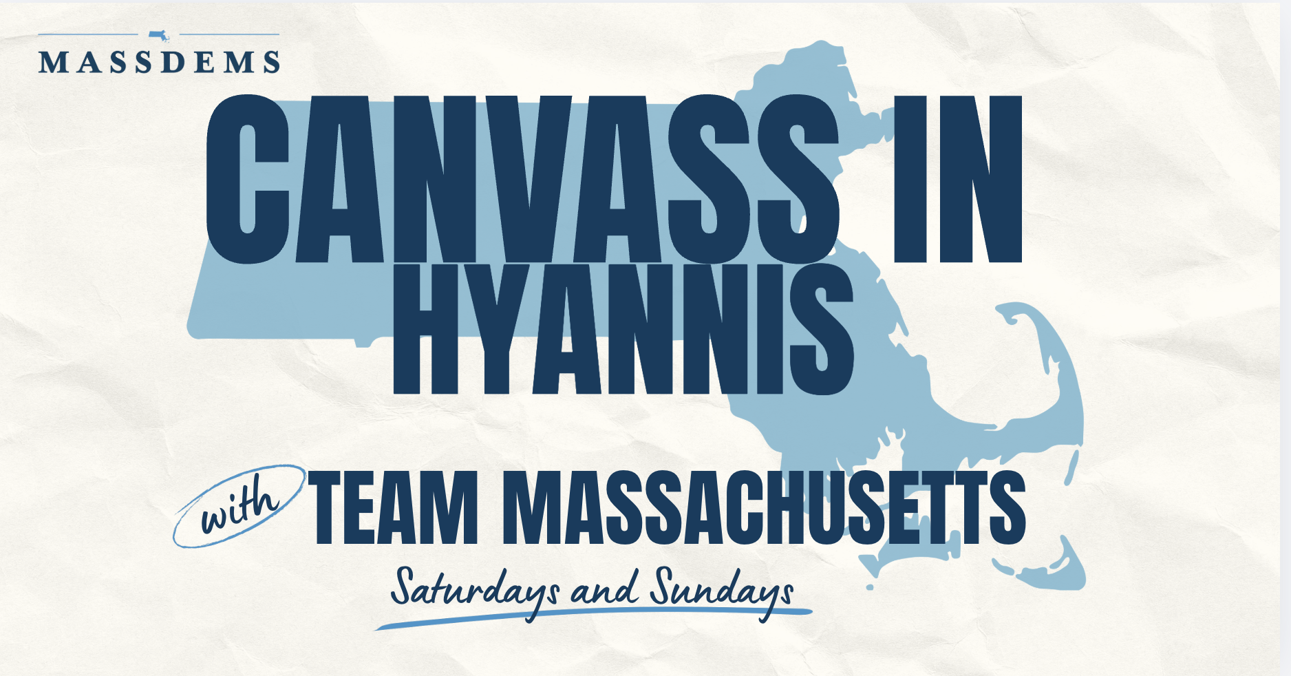 Canvass with Team Massachusetts in Hyannis! image