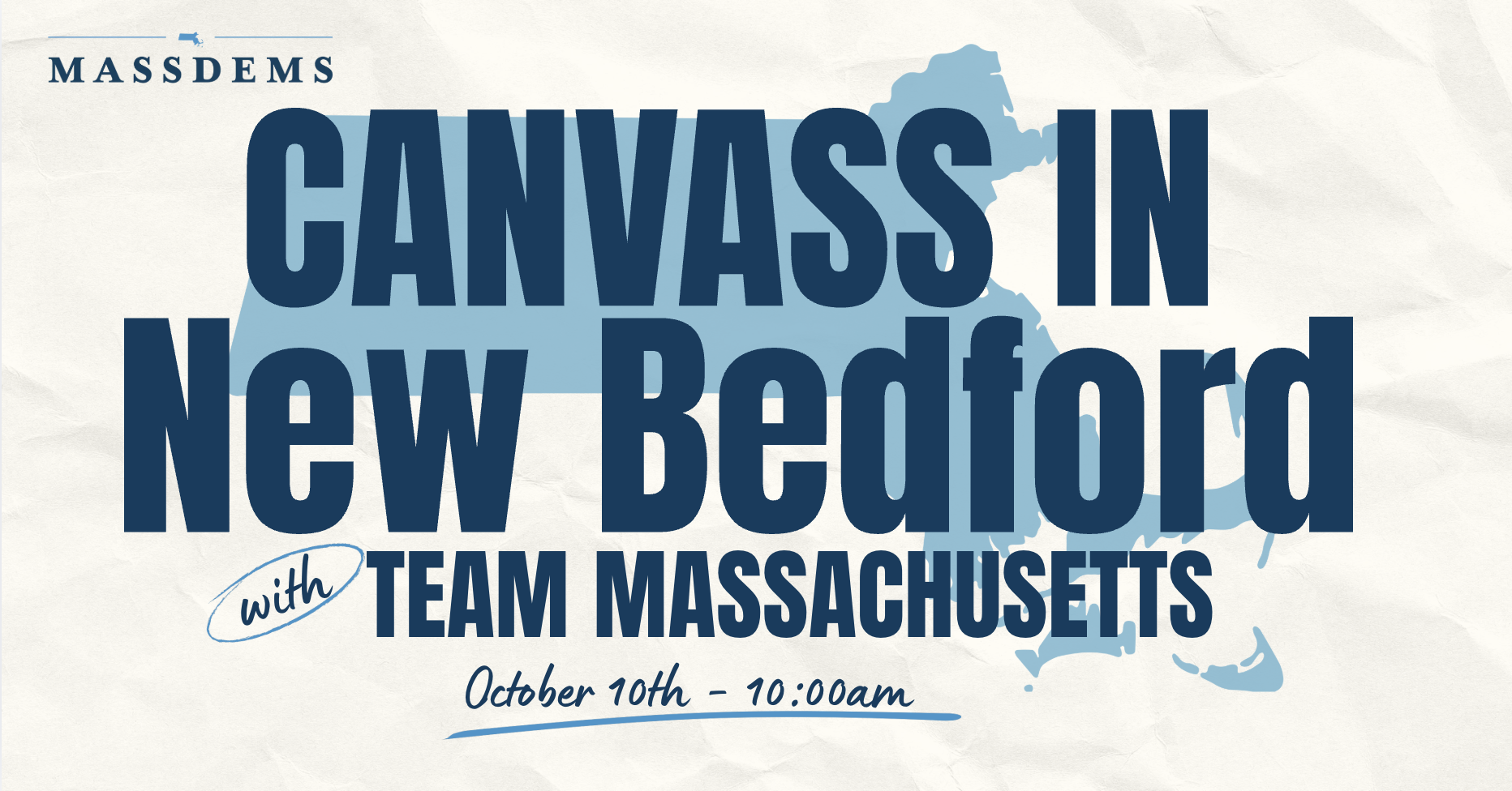 Canvass with Team Massachusetts in New Bedford! image