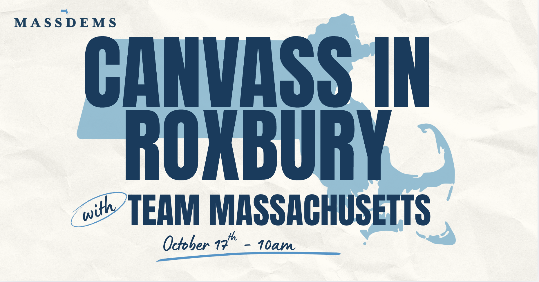 Canvass with Team Massachusetts in Roxbury! image