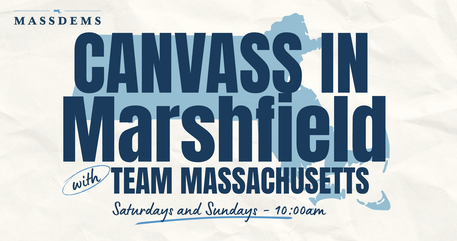 Team Massachusetts Canvass in Marshfield image