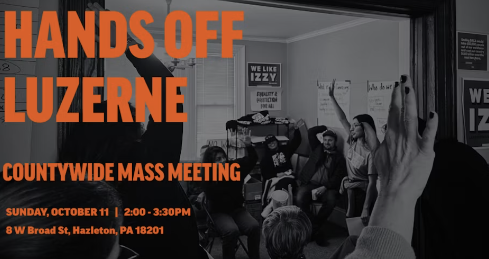 HANDS OFF LUZERNE: Countywide Mass Meeting