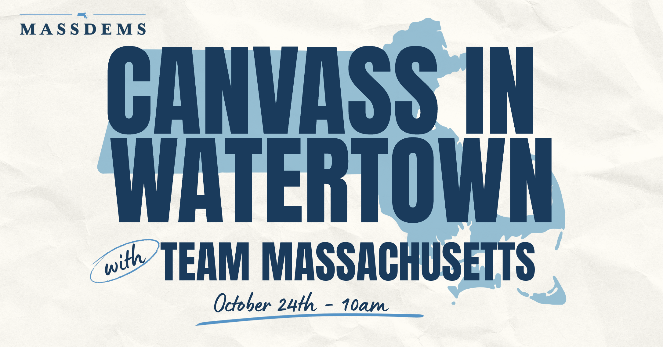 Canvass with Team Massachusetts in Watertown image