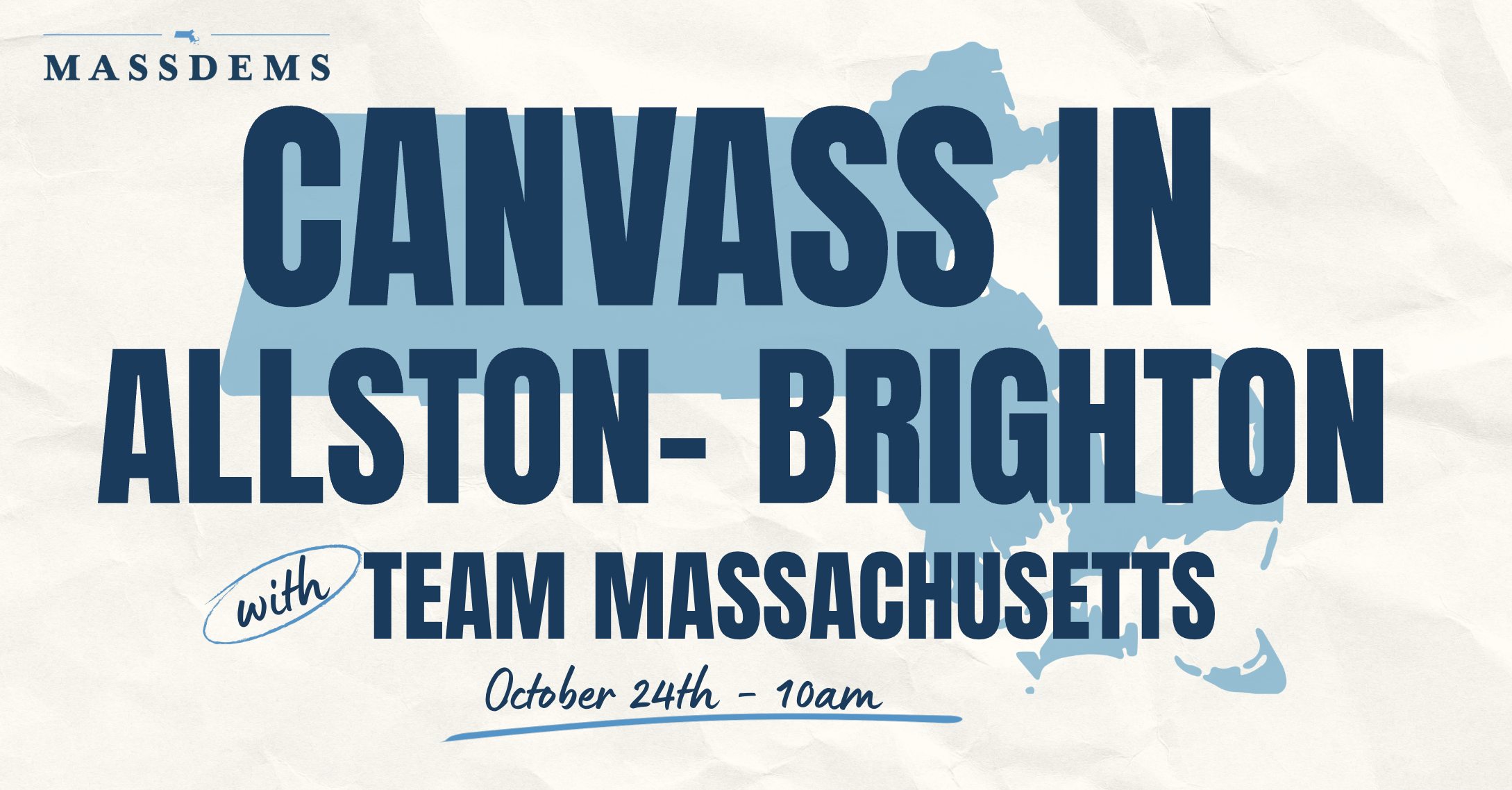 Canvass with Team Massachusetts in Allston Brighton! image