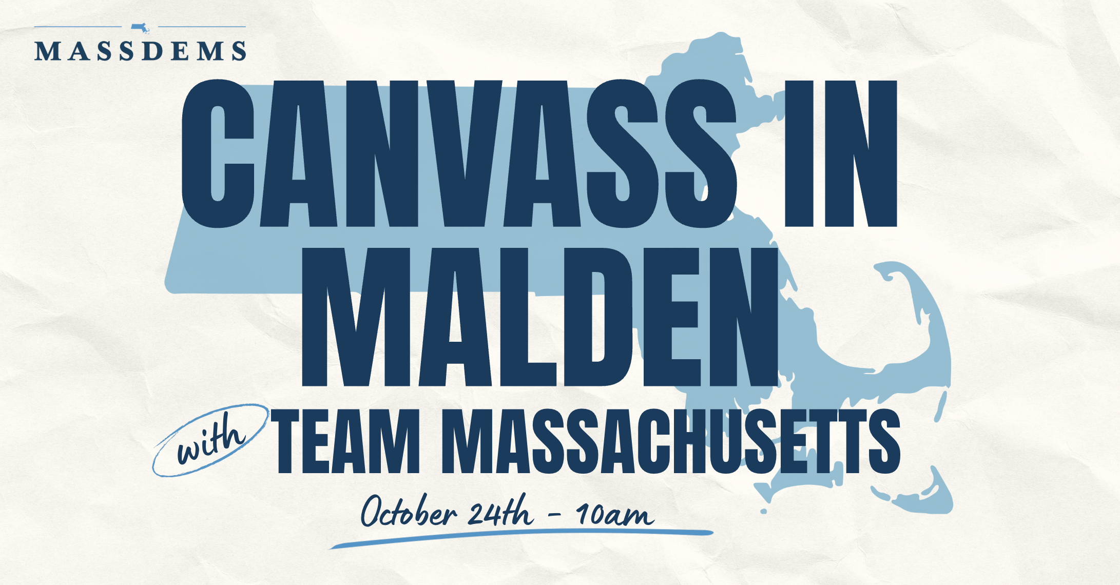 Canvass with Team Massachusetts in Malden! image