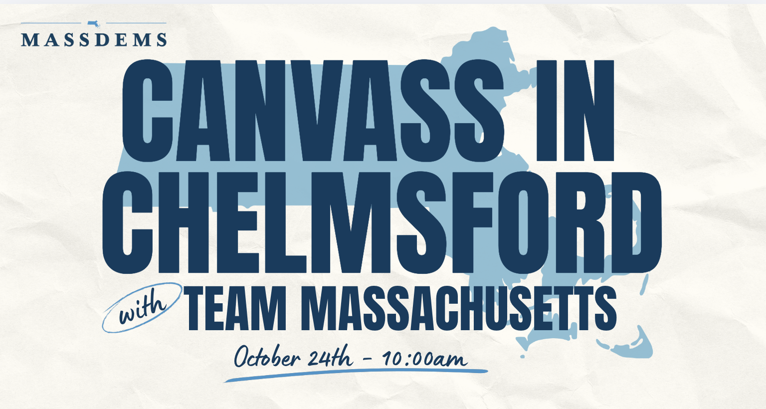 Canvass with Team Massachusetts in Chelmsford! image