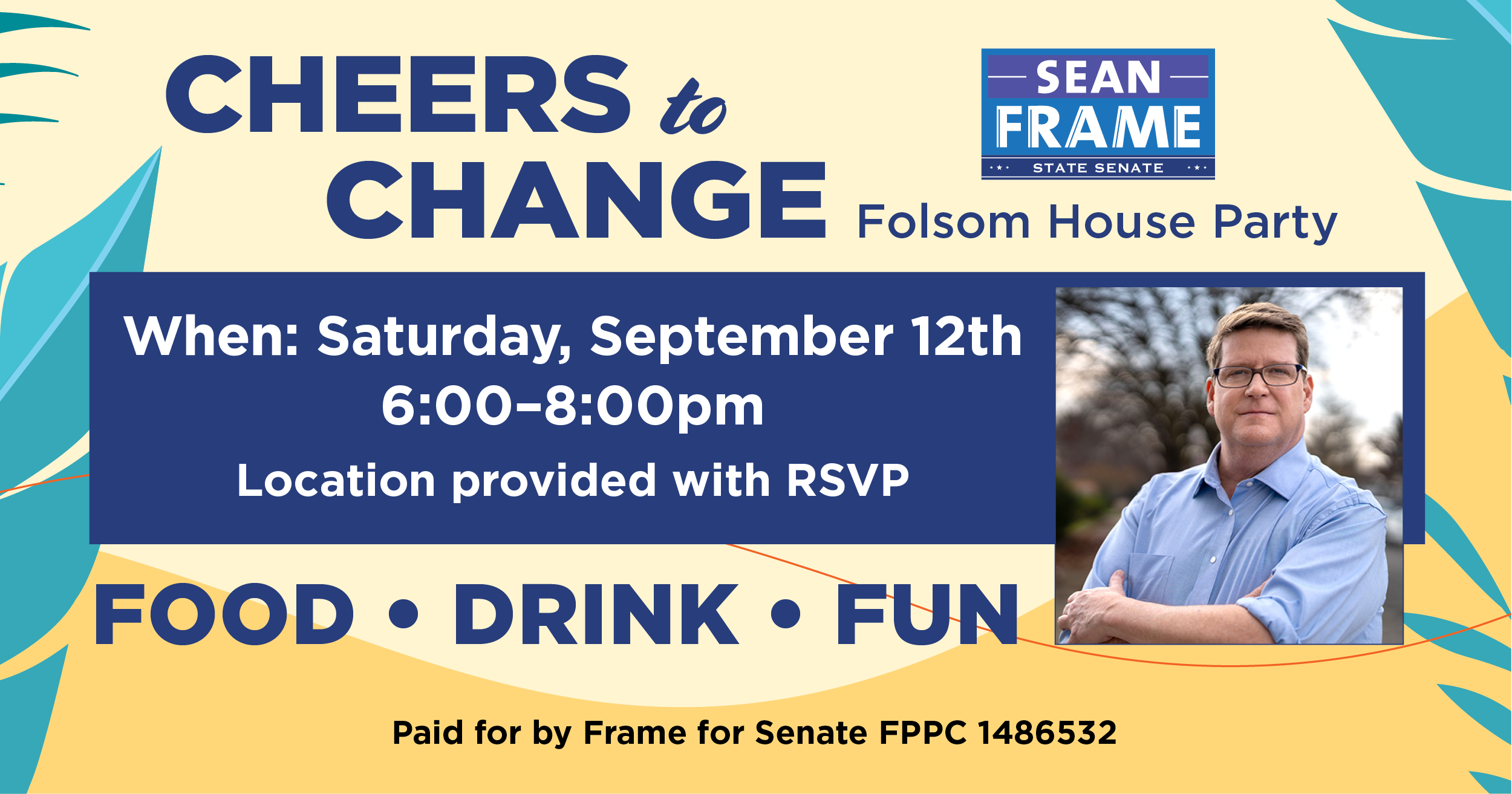 Cheers to Change House Party W/ Sean Frame - IN FOLSOM - image