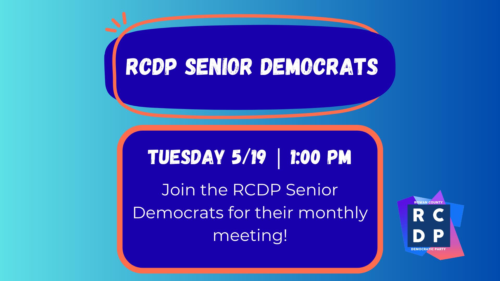 RCDP Senior Democrats · Blue Wave Crowdsource