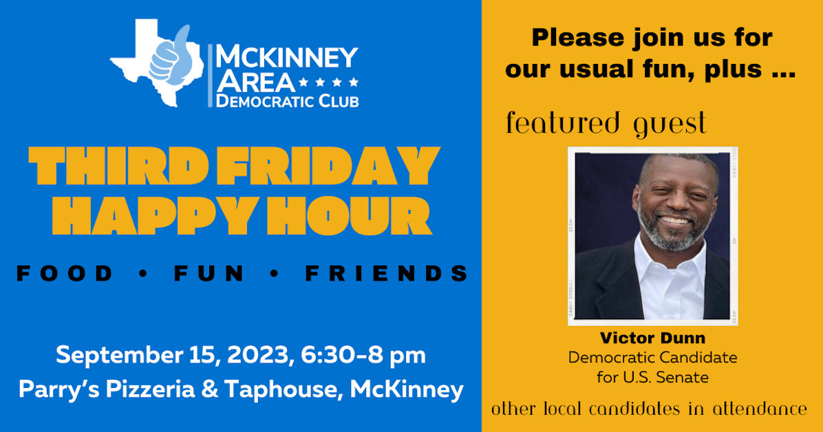 September Happy Hour · McKinney Area Democrats