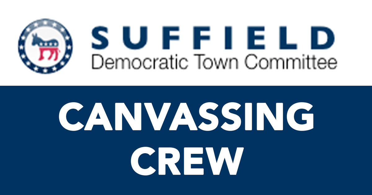 Suffield Democrats Canvass for Our Candidates image