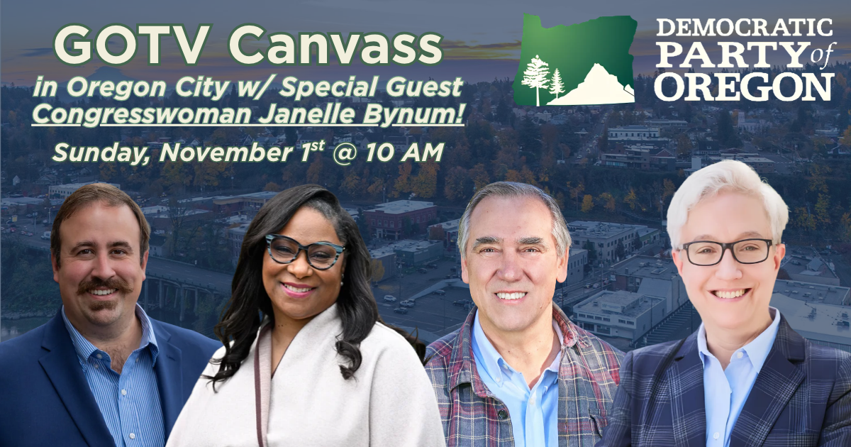 FINAL 10 GOTV Canvass w/ Michael Sugar for State House w/ Special Guest Congresswoman Janelle Bynum image