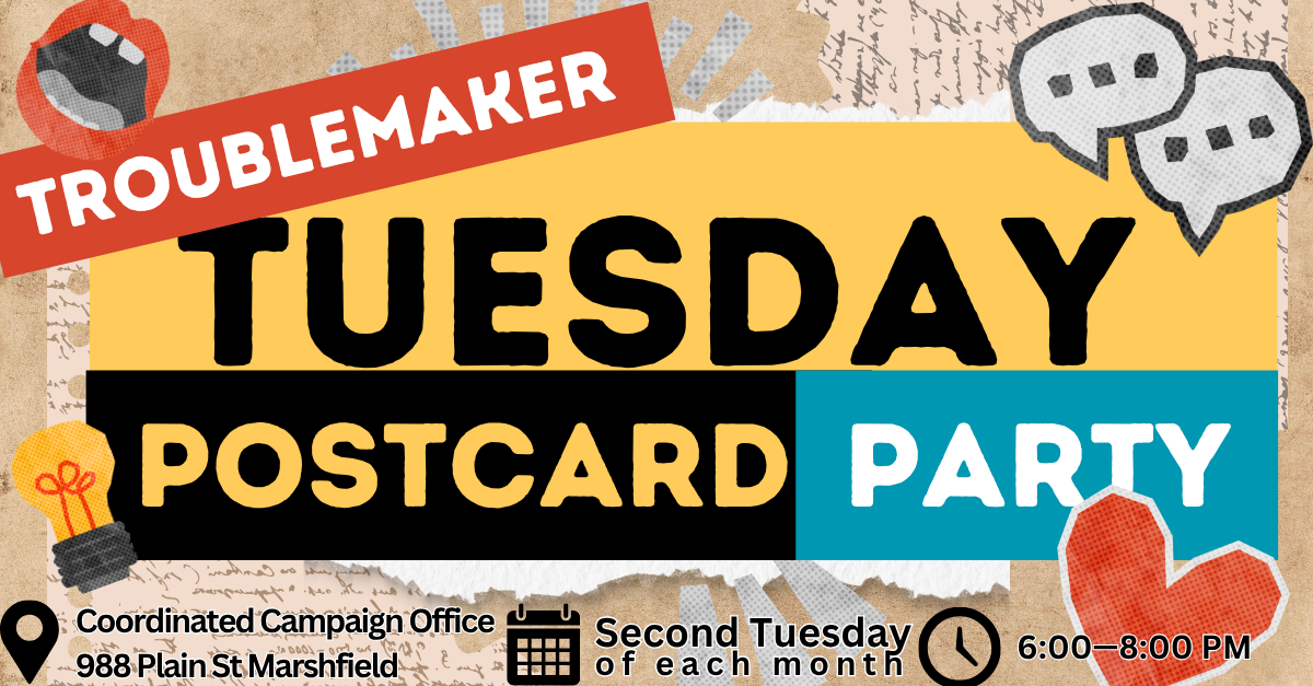 Troublemaker Tuesday Postcard Party image