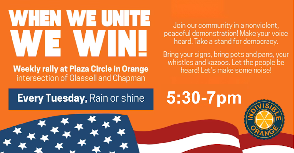 TUESDAY RALLY AT ORANGE CIRCLE & MUTUAL AID DRIVE FOR LOCAL PANTRY ...