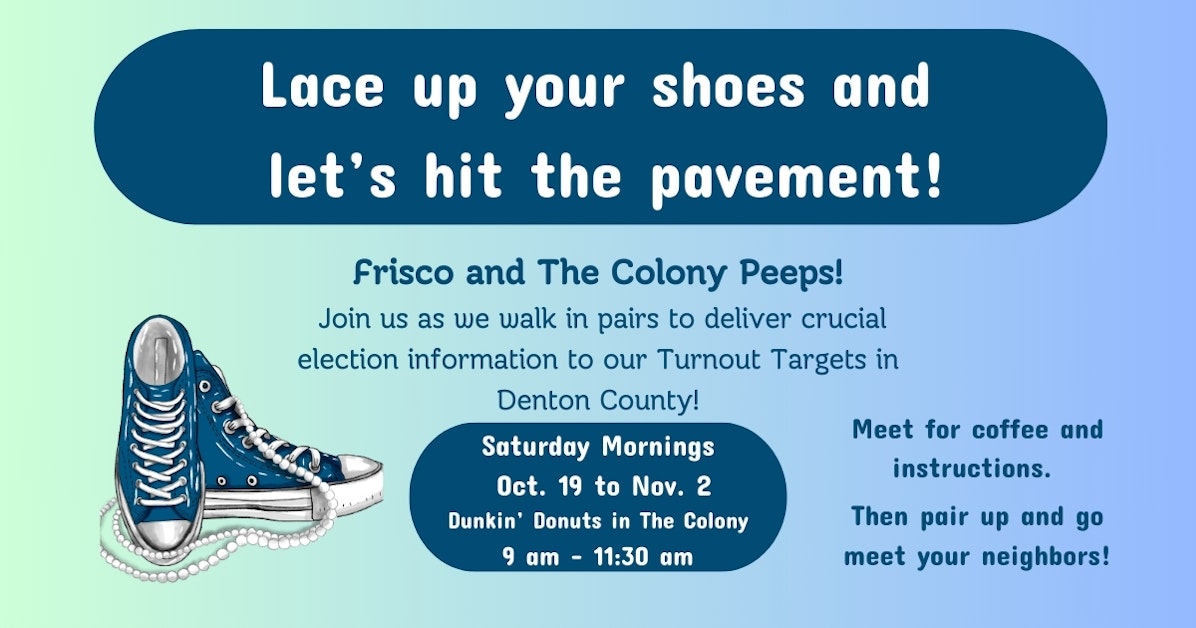 The Colony Block Walk (Denton County) · Collin County Democratic Party