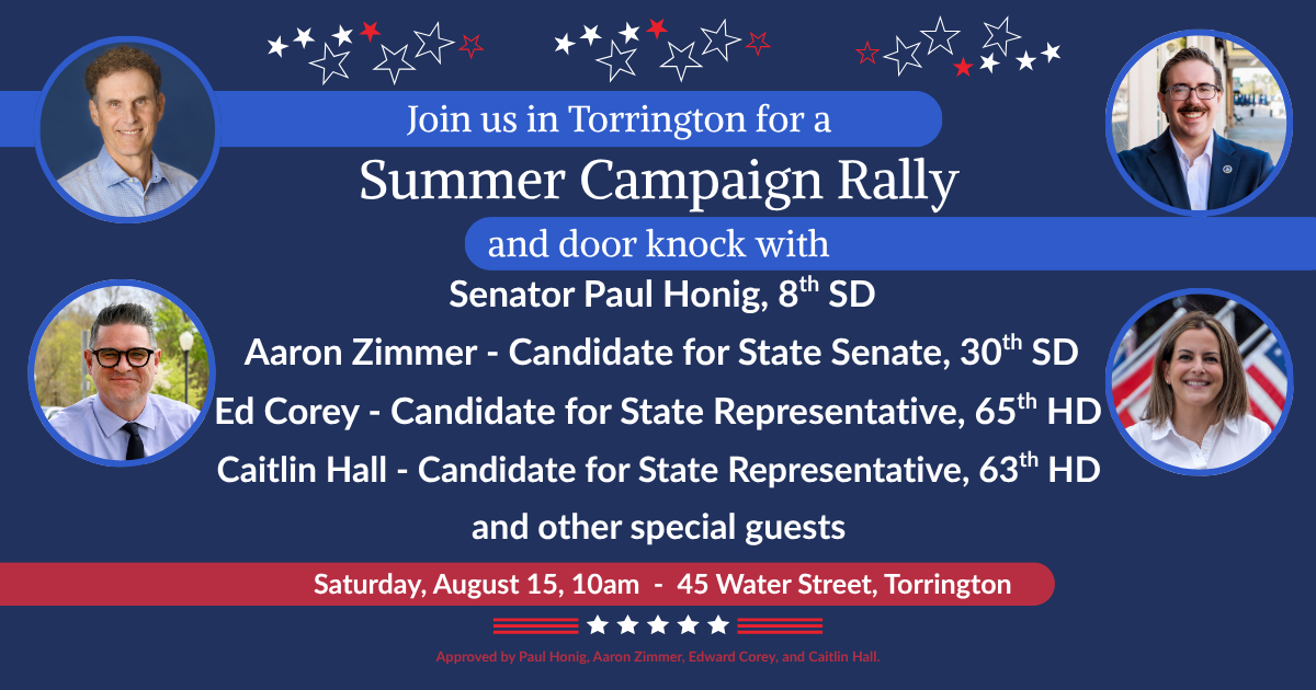 Summer Campaign Rally and Door Knock in Torrington! image