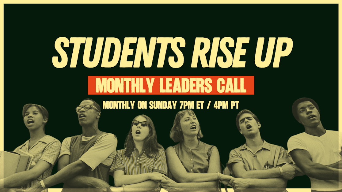 🔥 Students Rise Up Leaders Call 🔥 · Sunrise Movement