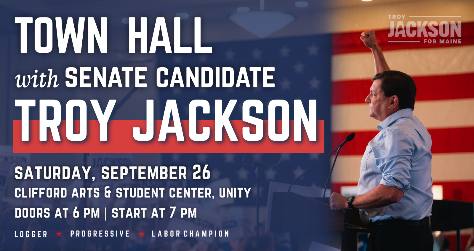 Unity Town Hall with Troy Jackson | Solidarity Forever Tour image
