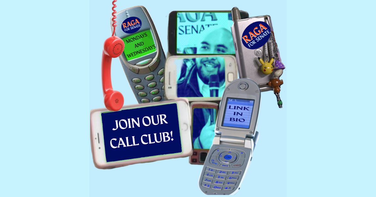 Phone Bank w/ Team Raga Call Crew · Raga for New York