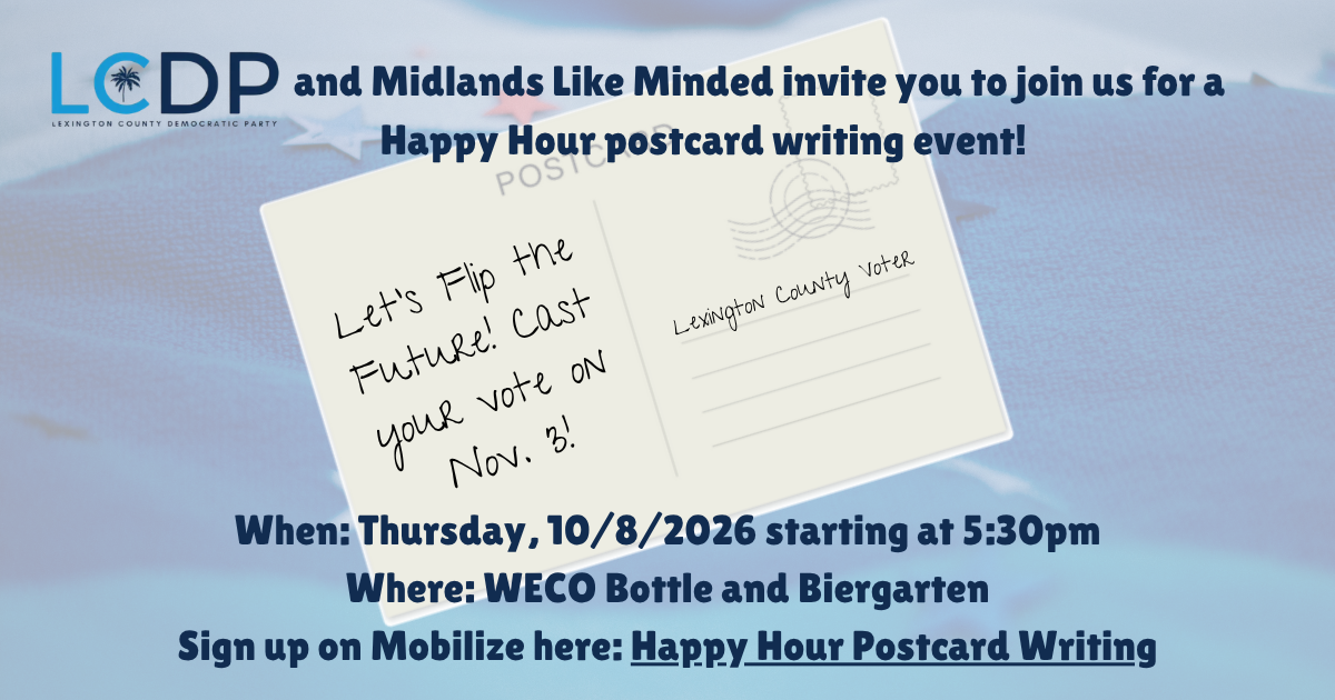 Happy Hour Postcard Writing image