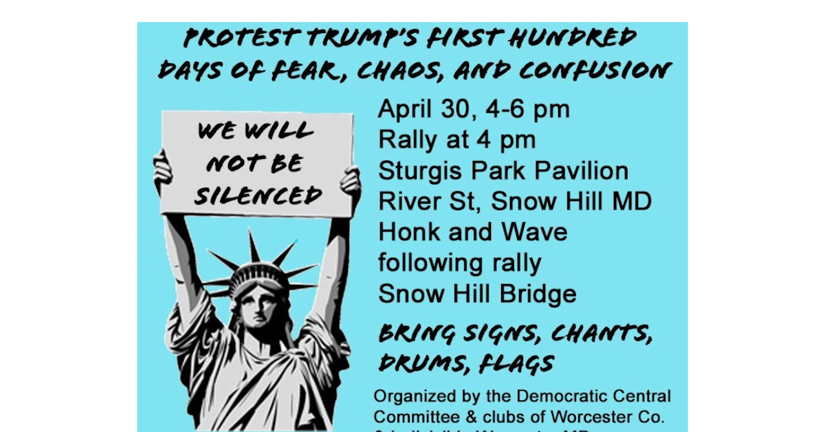 100 Days: Worcester County Rally & Sign Wave · Mobilize