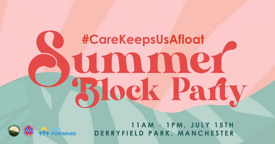 #CareKeepsUsAfloat Block Party organized by Rights & Democracy