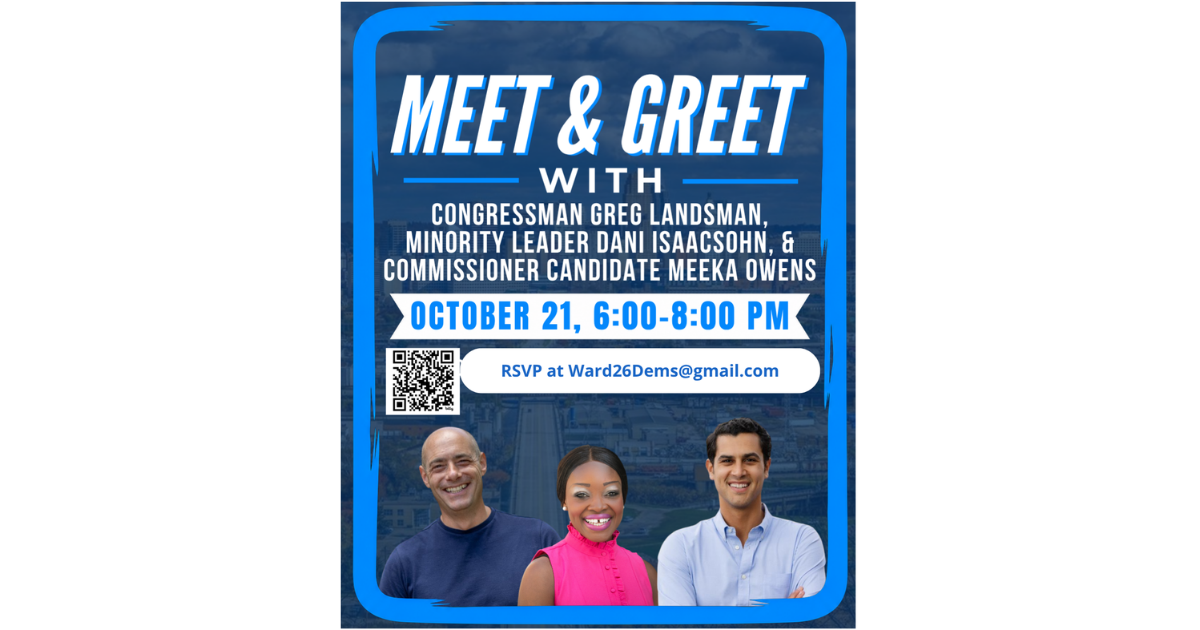 Westside Congressman Greg Landsman Meet & Greet