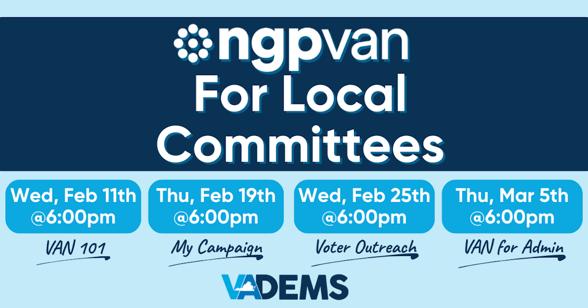 Virginia Votebuilder Training · Democratic Party of Virginia