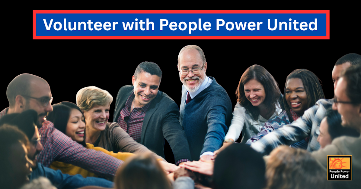 Sign up to volunteer with People Power United · People Power United