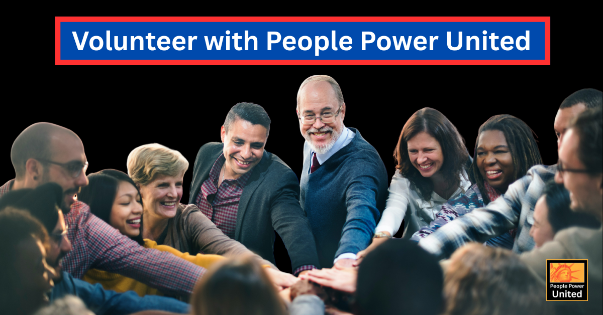 Sign up to volunteer with People Power United · People Power United