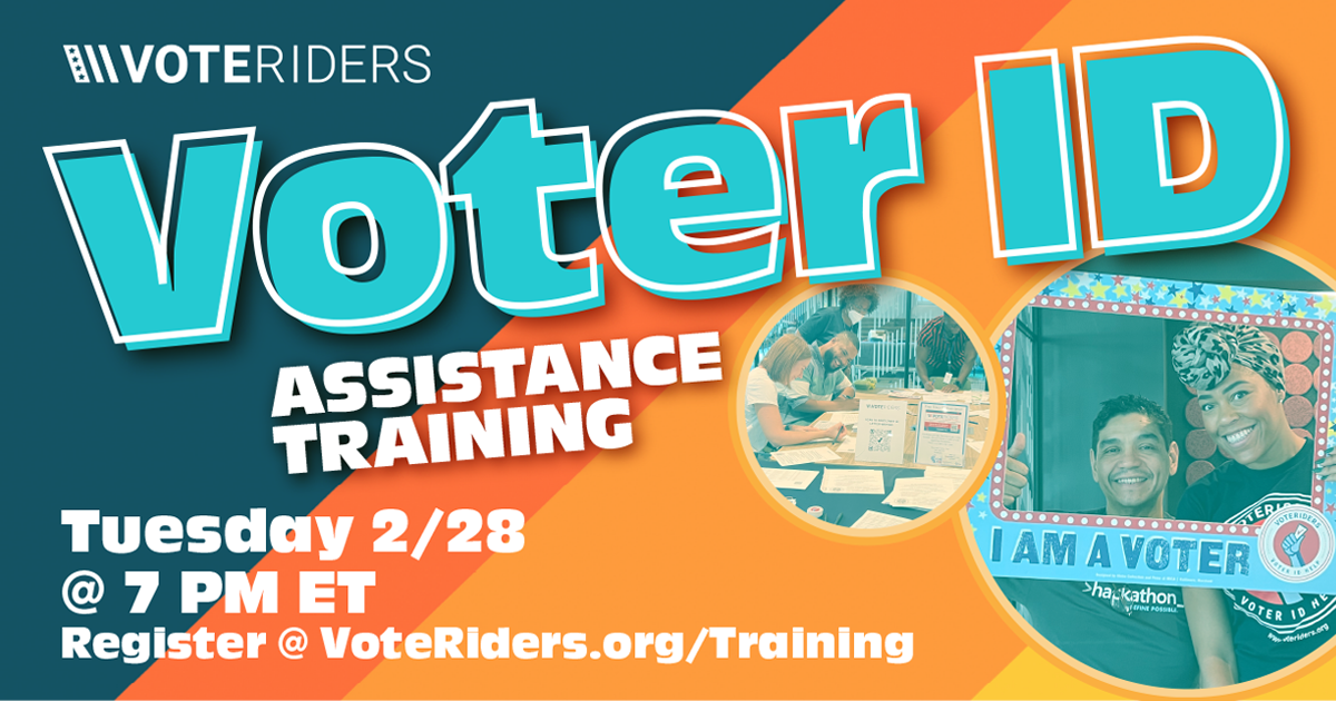 Voter ID Assistance Training · VoteRiders