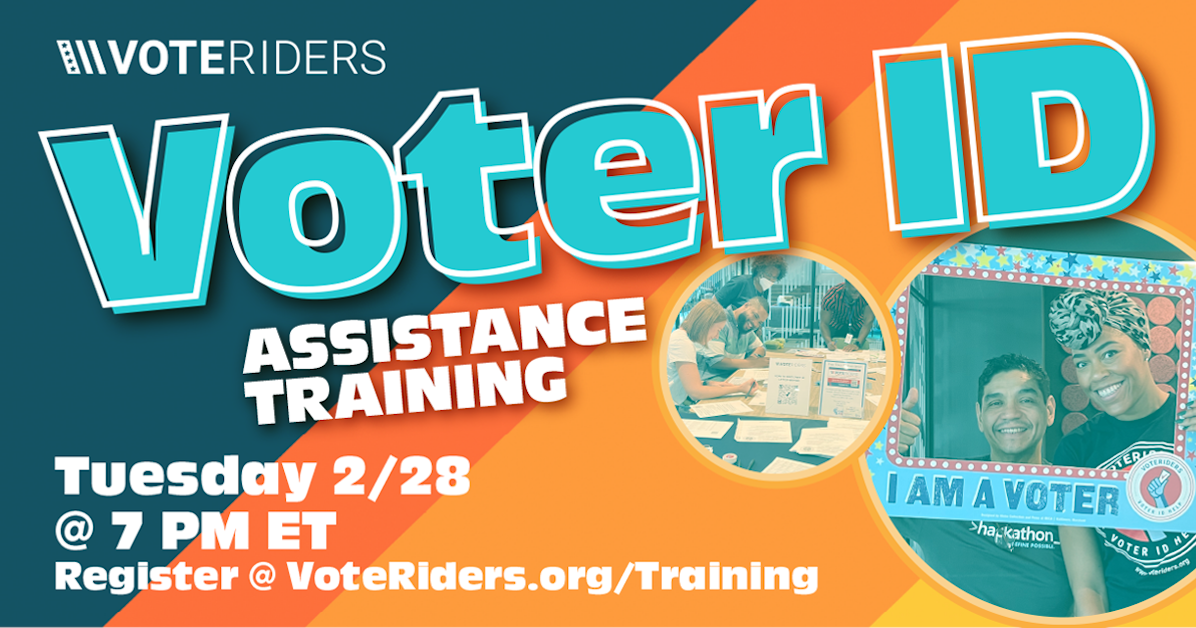 Voter Id Assistance Training · Voteriders