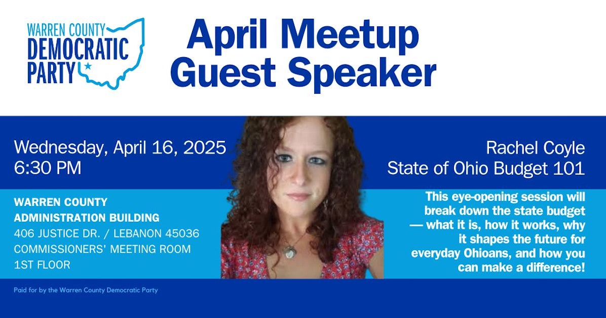 Meetup Rachel Warren County Dems Meetup & Guest Speaker, Rachel Coyle · Mobilize