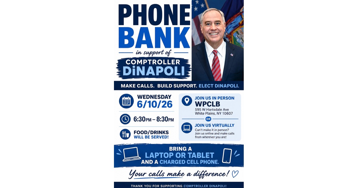 WPCLB Phone Bank for Tom DiNapoli