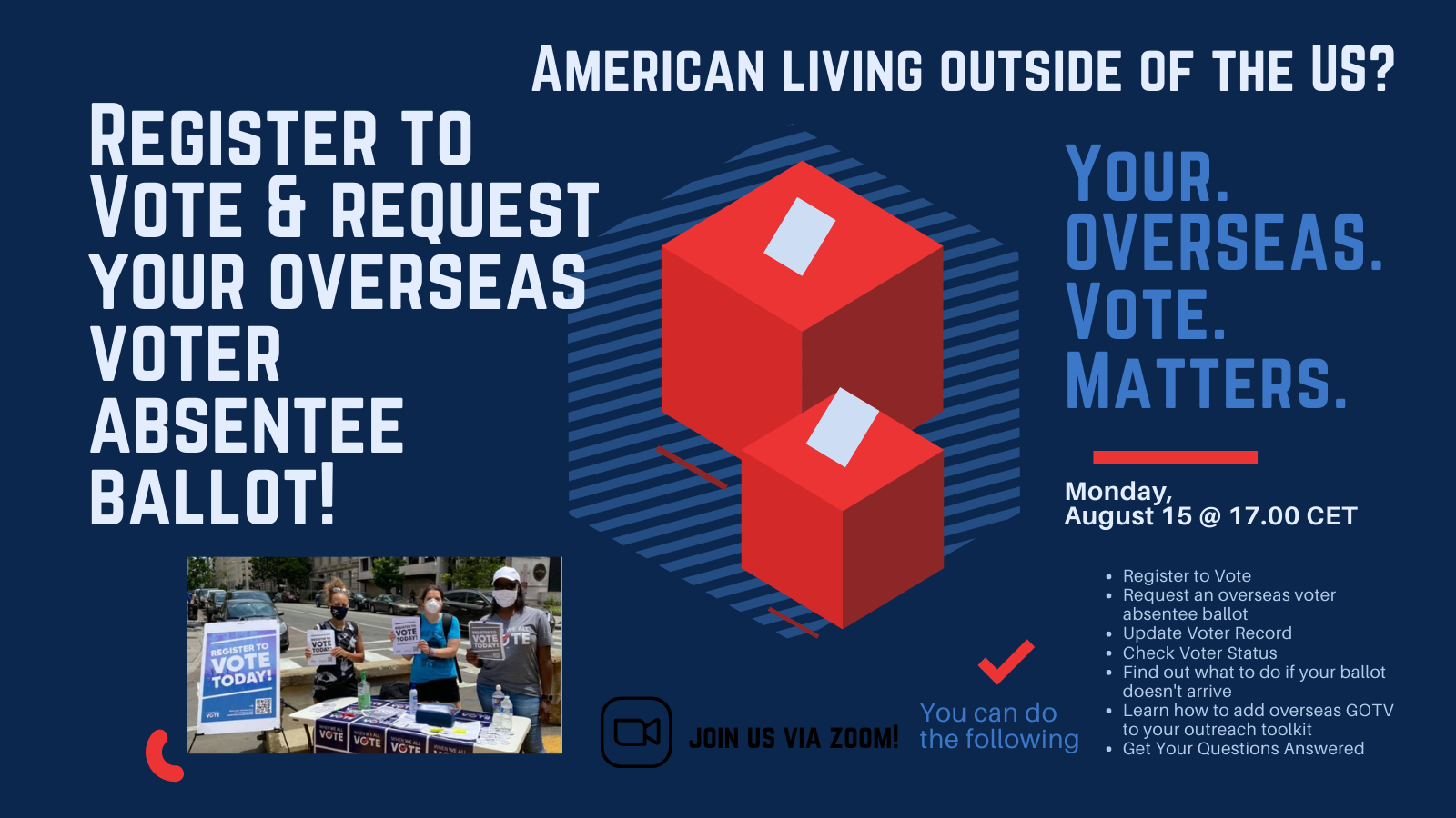 Overseas Voter Registration & Education Zoom