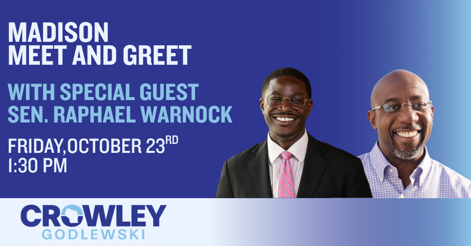 Meet & Greet with David Crowley and Senator Warnock image