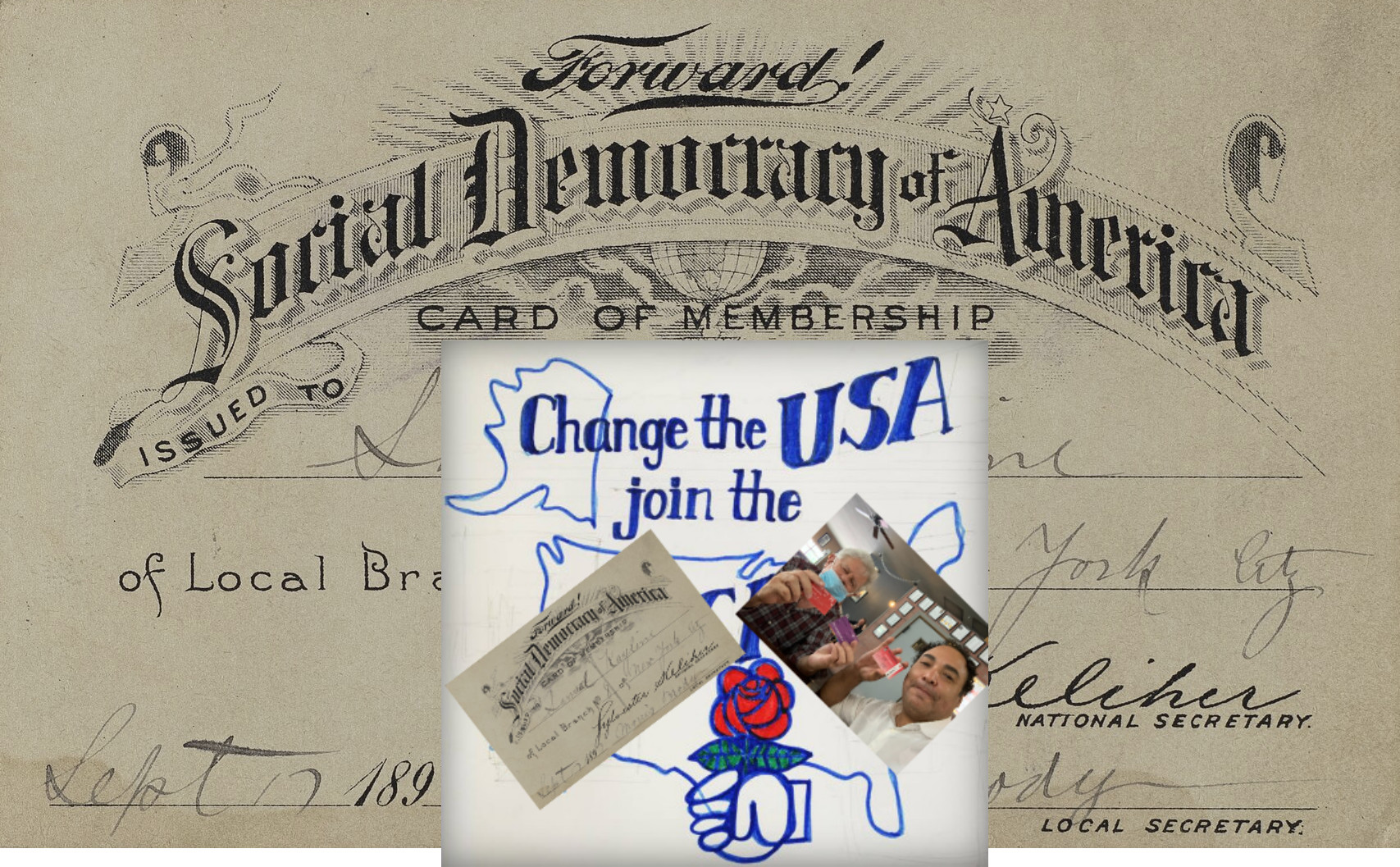 Sedan, KS first socialist political salon organized by Social Democrats of America