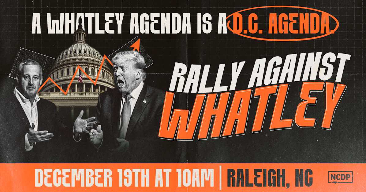 NC Dems Rally Against Trump & Whatley’s Soaring Health Care Costs ...