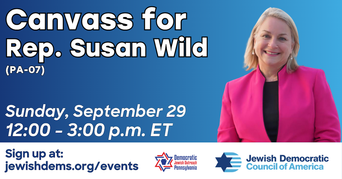 JDCA Canvass for Rep. Susan Wild, Pennsylvania 7 · Mobilize