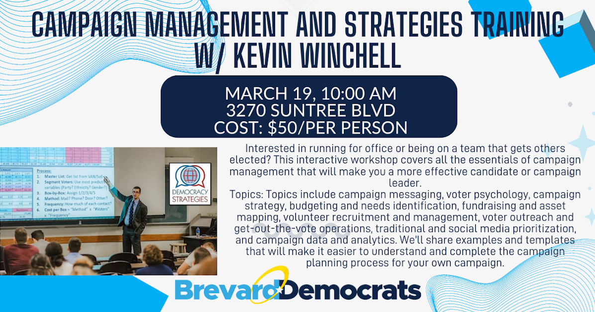 Campaign Management and Strategies Training w/Kevin Winchell · Mobilize