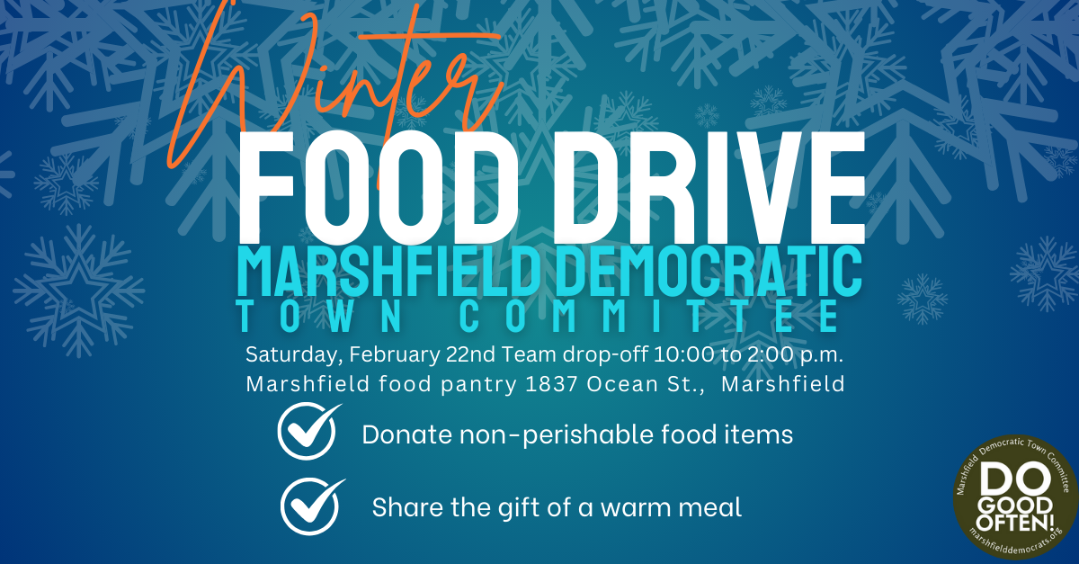 Marshfield 2025 winter food drive. image