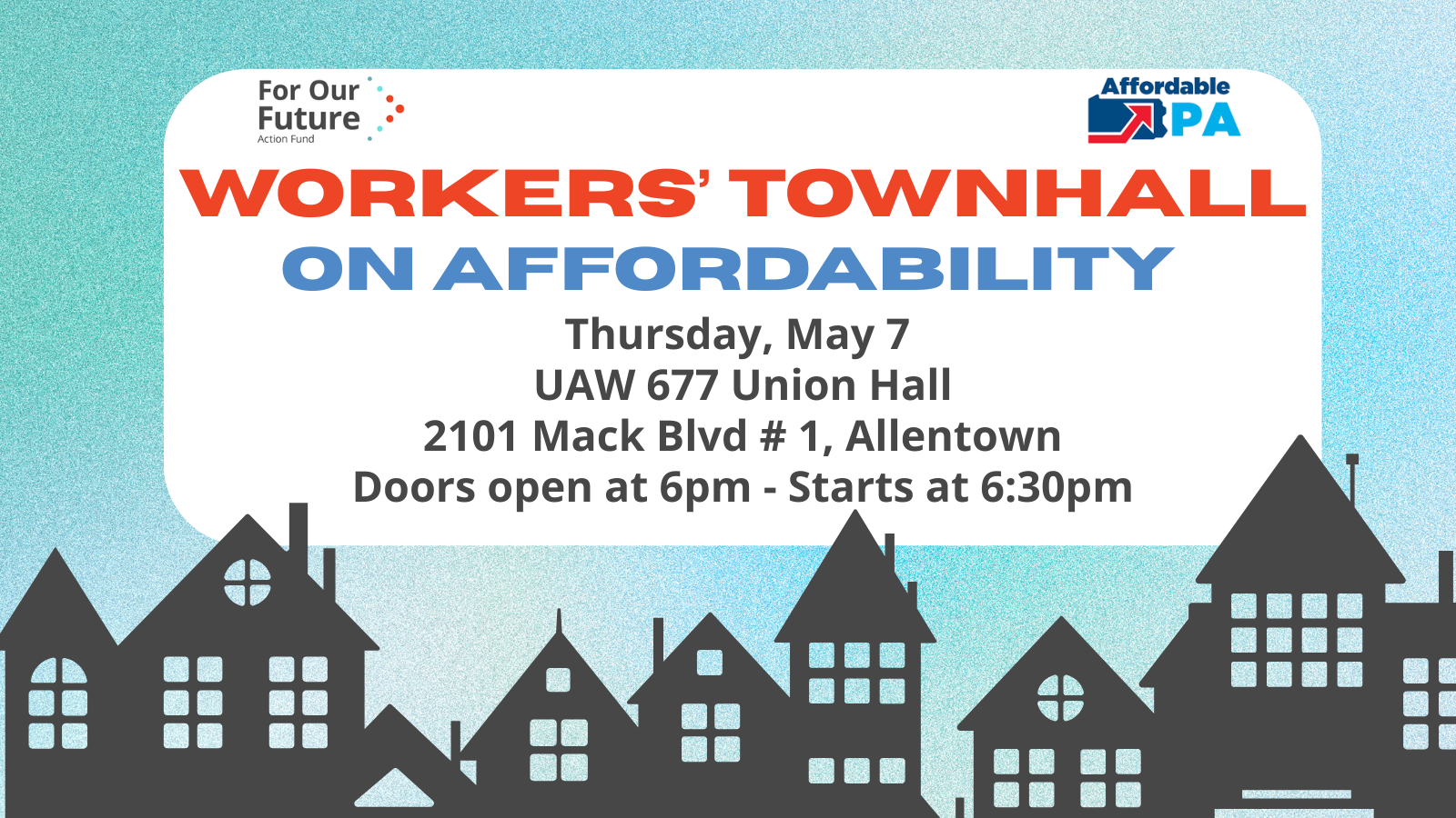 Workers’ Townhall on Affordability
