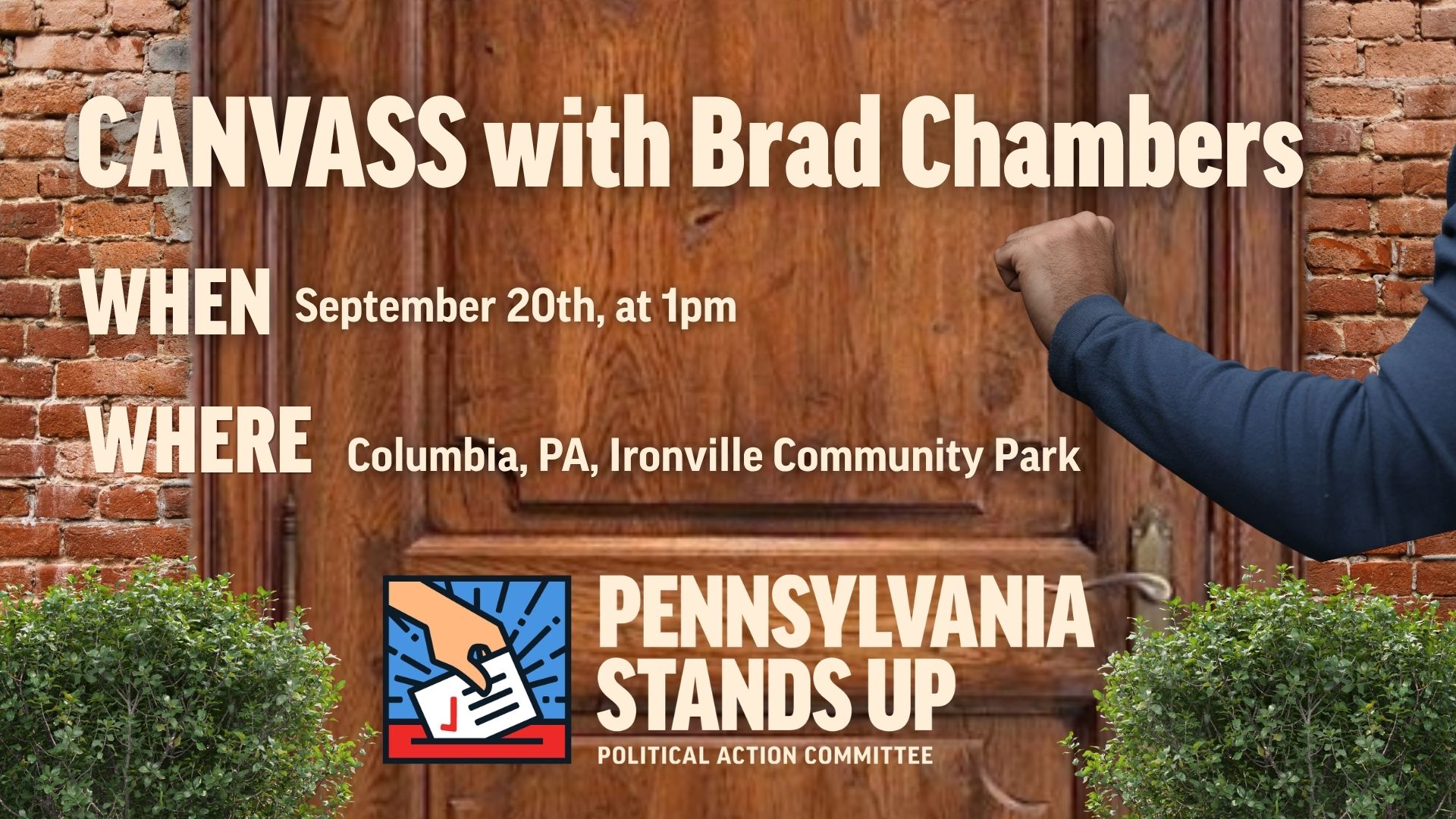Canvass with Brad Chambers | Lancaster Stands Up